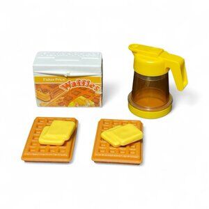 Vintage Fisher Price Fun with Food Waffles & Syrup Vintage FP Syrup Works! 80s